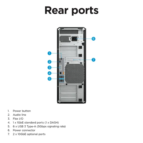 HP Z6 G5 Tower Workstation (Threadripper PRO 7975WX 32-Core / 32GB / 1TB / RTX A4000) — image 2 of 6