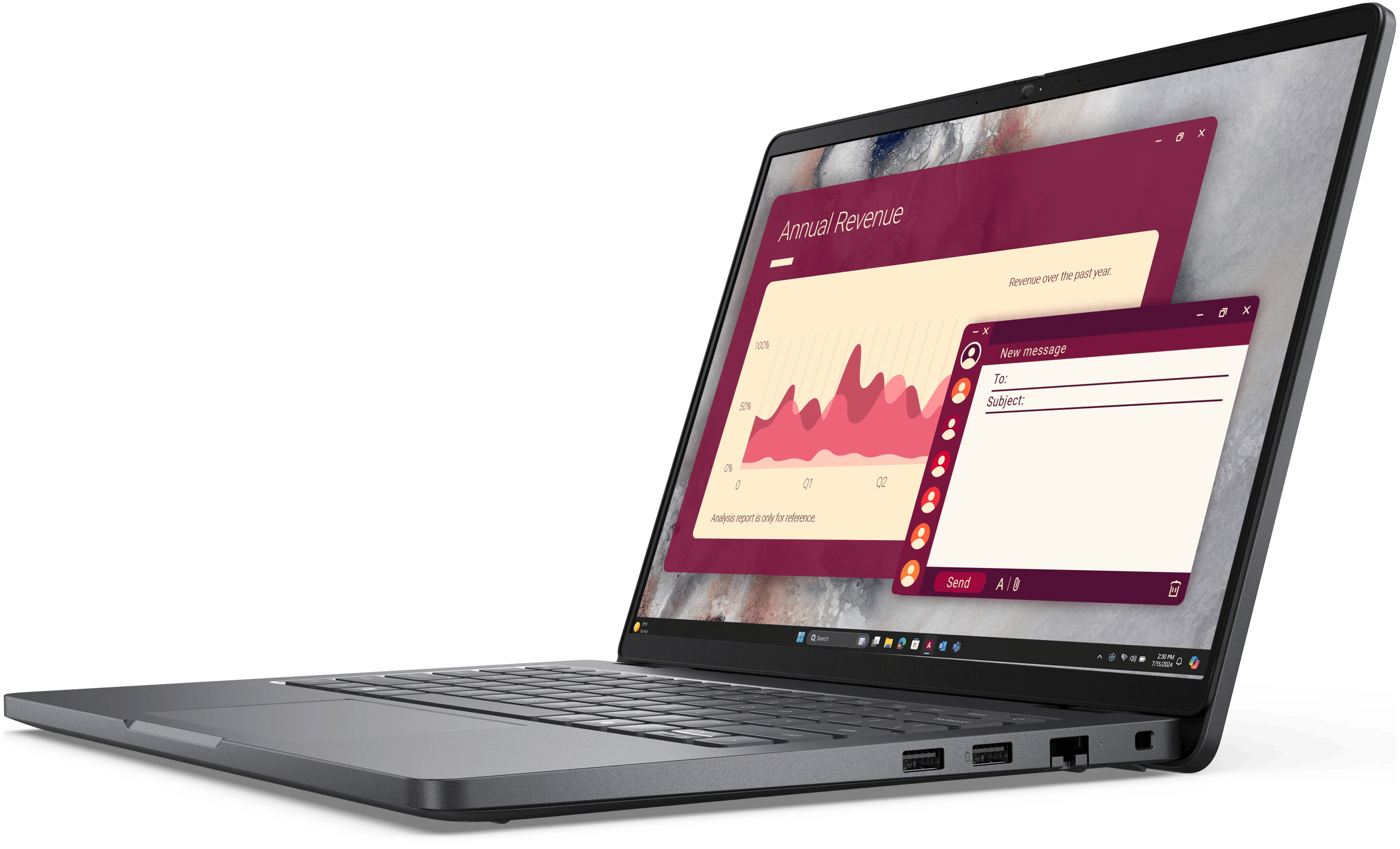 Dell Pro 14 PC14250 14" Laptop – Intel Core 5 120U, Windows 11 Pro, Windows Hello IR Camera – view 1
