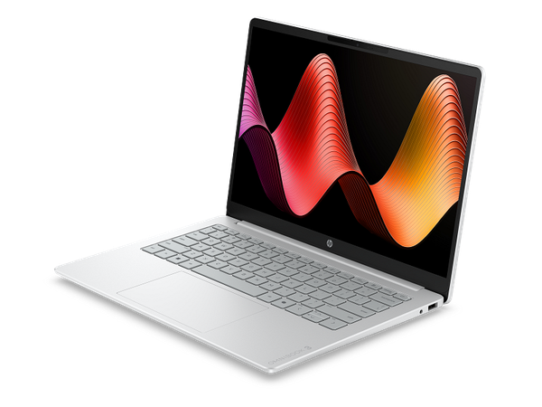 HP OmniBook 3 14" 2K AI PC Ultrabook – Intel Core 7 350, 16GB LPDDR5, 512GB NVMe SSD, Ultra-Low Power Display, Glacier Silver — image 4 of 5