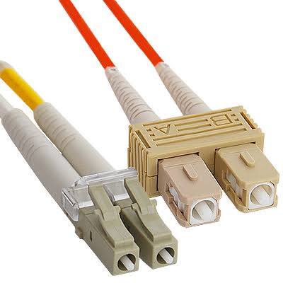 LC-SC Duplex OM1 62.5/125 Multimode Fiber Patch Cord 3m – view 1