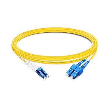 LC/UPC-SC/UPC Duplex OS2 9/125 Single-Mode Fiber Patch Cord 3m — image 2 of 4