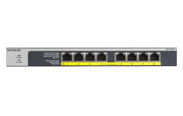 Netgear GS108LP – 8-port PoE+ (60W) — image 2 of 2
