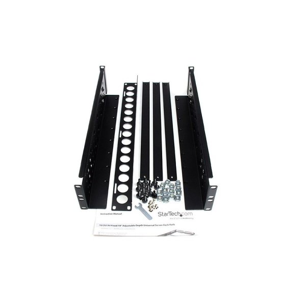 Universal Rack Mount Hardware Kit – Mounting Rails, Screws & Cage Nuts Set (Refurbished) — image 2 of 2