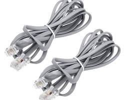RJ11 Telephone Cable ~2m Grey (New) — image 3 of 3