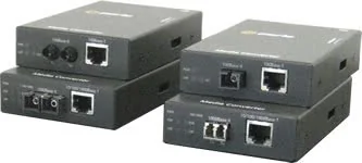 Perle S-1110 – Gigabit fiber with PoE+ – view 1