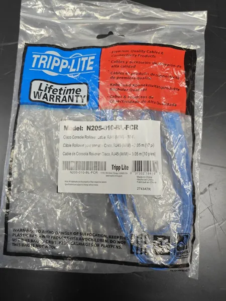 Tripp Lite N205-010-BL-FCR Cisco Rollover Console Cable RJ45 3.05m — image 2 of 4